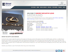 Tablet Screenshot of midrand.mccarthylexus.co.za